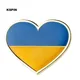 Ukraine Heart Shape Flag Brooches Lapel Pin Flag badge Brooch Pins Badges
