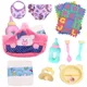 Baby Doll Diaper Bag with Feeding Accessories Set for Reborn Baby Doll 14 - 16 Inch&12-18 Inch Doll