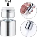 Kitchen Faucet Aerator 360 Degree Swivel Tap Water Diffuser 24mm M24 Male Thread Bathroom Water