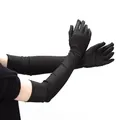 New Classic Adult Black Opera/Elbow/Wrist Stretch Satin Finger Long Fashion Gloves Women Flapper