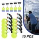 60PCS 10Set Rubber Space Beans Bobbers Colorful Stable Oval Design Buoys Fishing Bobbers Float Space