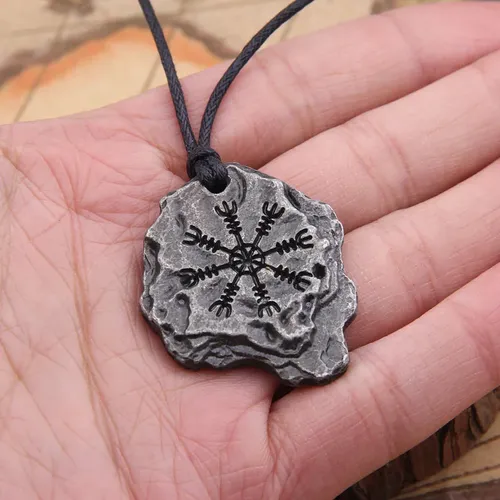 dropshipping Viking ""Aegishjalmr"" or ""Helm of Awe"" Protection Rune Pendant Norse/Odin/North/Scandinavian/Medieval/Magic necklace