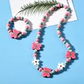 25 styles Cute Animal Flower Cartoon Flower Children's sweater necklace bracelet for children gift