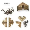 10pcs 25mm Iron Corner Bracket Antique Jewelry Wooden Box Foot Leg Bat Corner Protector Crafts