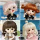 New 1/8 BJD wig Pink golden SD doll wigs soft Cute braid hair Bangs Long straight hair Doll