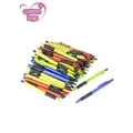 Lot 100pcs Cheap Retractable Plastic Ball Pens Personalized Ballpoint Pen Add Logo Gift Pen Custom