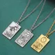 Dawapara Stainless Steel Tarot Cards Pendant Necklace Classic Tarot Major Arcana Divination Necklace