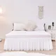White Bed Skirt Elastic Band Wrap Around Bed Skirt Home Hotel Bed Skirt Bed Cover Without Surface