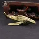 Solid Brass Whale Figurines Vintage Sea Animal Small Statue Desktop Ornaments Office Decorations