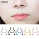 1-5pcs New Fake Nose Piercing Fake Nose Ring Hoop Septum Rings Surgical Steel Colorful Fake Piercing