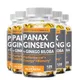 Korean Red Panax Ginseng Extract + Ginkgo Biloba + Ashwagandha Capsules Male Health Energy Strenth