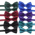 Solid Colorful Parent-Child Bowtie Set Classic Cute Family Butterfly Party Dinner Wedding Design