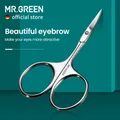 MR.GREEN Eyebrow Scissors Curved Blade Cuticle Scissors Professional Stainless Steel Manicure