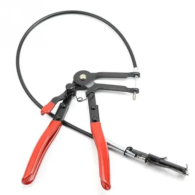 Clamping Pliers Cable Type Flexible Wire Long Automotive Hose Clamp Straight Throat Tube Bundle