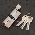 Door Cylinder Lock Biased 70mm 3 Keys Anti-Theft Entrance Brass AB Door Lock Home Security Interior