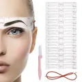 Reusable Eyebrow Stencil Set 3D Eye Makeup Stencils Eye Brow Grooming Template Card Drawing Guide