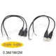 0.3m/1m/2m 5V USB Power Supply Cable 2 Pin USB 2.0 A Female male 4 pin wire Jack Charger charging