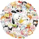 10/30/60PCS Mixed 3D Anime Sanrio Stickers Hello Kitty My Melody Kuromi Cinnamoroll Kids Toys DIY