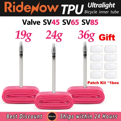 RideNow Ultralight 19g 24g 36g Bike Inner Tube 700 x 18 25 28 Road MTB Bicycle TPU Material Tire French Valve Super Light