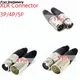 Male & Female 3-Pin 4-Pin 5-Pin XLR Microphone Audio Cable Plug Connectors Cannon Cable Terminals