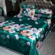 3 Pcs Luxury Linen Bed Sheet Home Bedding Decoration Machine Washable Smooth Bed Sheet Set Queen