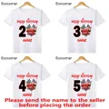 Disney Car Pixar Lightning McQueen Kids T shirt Girls Clothes 1 2 3 4 5 6 7 8 9 Years Birthday Baby