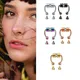 Fake Piercing Nose Ring Stainless Steel Magnet Nose Ring Septum Rock Hip Hop Ladies Fashion Punk