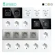 BSEED EU Standard USB Wall Power Sockets Type-C Electrical Outlets Wall Socket USB Charge Port Glass