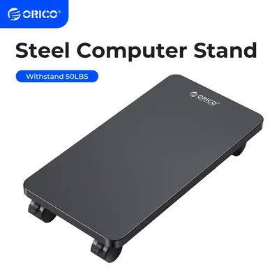 ORICO Steel Mobile CPU Stand Computer Tower Stand Holder Carts with Locking RollingCaster Wheels for