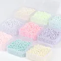 500pcs/Box 3mm Matte Macaroon Color Glass Seed Beads Box Set Beads For Diy Handmade Kids Bracelet