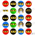 Ninja Stickers Kids Birthday Party Thank You Stickers Baby Shower Cupcake Toppers Stickers Ninja