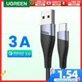 Ugreen USB Type C Cable 3A Fast Charger USB-C Data Cable for Xiaomi redmi note 7 Samsung Mobile