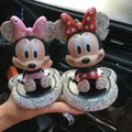 Disney Mickey Mouse Minnie Anime Doll Toys Mickey&Minnie Mouse Cartoon Shake Head Model Doll Car