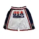 Basketball Shorts USA 1992 Sewing Embroidery Outdoor Sport Shorts High-Quality Beach Pants Mesh