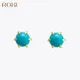 ROXI 2019 Stud Earrings for Women Girls Gift Boho Jewelry Synthetic Turquoises Earrings Summer