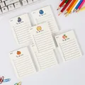 Simple Memo Pad Note Book Tearable Not Sticky Kawaii Decoration Sticky Notes Fruit Hand Account Memo