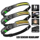 Head Led Light Sensor HeadLight Type-c Rechargeable Head Torch Light Front Led Head Flashlight Super