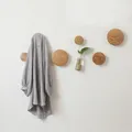 Wall Coat Rack Clothes Rack Wooden Wood Round Coat Hooks Wall Decor Towel Hooks Living Room Bedroom