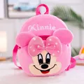 Genuine Disney Plush Backpack Mickey Mouse Minnie Winnie The Pooh Stitch Kindergarten Baby School