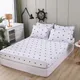 Fashion Gray heart white Bed Fitted Sheets Sabanas Mattress Cover with Elastic Microfiber 120*200*30