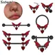 1PC Butterfly Navel Ring Chest Ring Nose Nail Nose Piercing Cat Belly Ring Piercing Cartilage