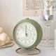 Silent Non Ticking Retro Vintage Alarm Clock Desktop Small Clock with Night Light Round Mini Alarm