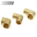 1/8" 1/4" 3/8" 1/2" 3/4" 1" Female x Male Thread 90 Deg Brass Elbow Pipe Fitting Connector Coupler