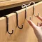 304 Stainless Steel Hook Free Punching Double S-Shape Hook Kitchen Bathroom Cabinet Door Back Type