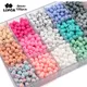 LOFCA 9mm 100pcs Silicone Teething Beads Teether Baby Nursing Necklace Pacifier Clip Oral Care BPA