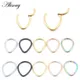 Alisouy 1pc 316L Stainless Steel 16G Water Drop Hinged Clicker Nose Septum Ring Hoop Eyebrow Lip Ear