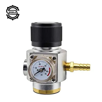 Mini Gas Regulator Soda Keg Regulator Co2 Keg Charger 0-90PSI for Soda Maker Sparkling Water Beer