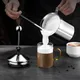 GIANXI Manual Milk Frother Stainless Steel Coffee Milk Frother Milk Creamer for Cofffee Milk Jugs