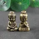 Mini Solid Brass Guan Yin Buddha Small Ornaments Vintage Copper Buddha Statue Miniature Figurines