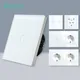 BSEED 1/2/3Gang Touch Light Switch 1Way Wall Sensor Switch Type-c USB Sockets EU Standard Glass